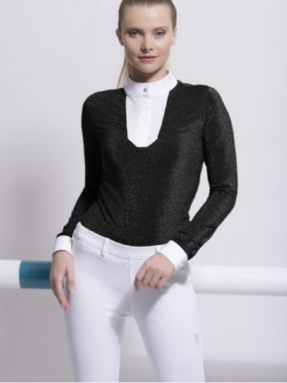 Samshield faustina lurex black show shirt XS - Picture 2 of 2